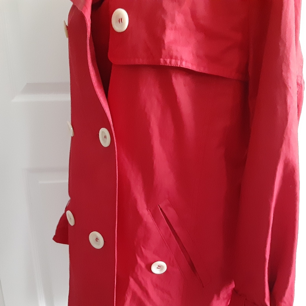 Betty Barclay Red Trench Coat - Picture 10 of 14